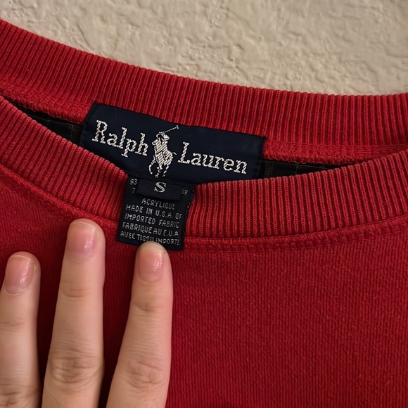 Men’s red sweatshirt - Picture 2 of 2